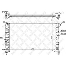 10-25124-SX STELLOX Радіатор охолодження двигуна
