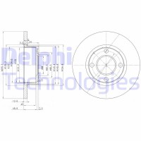 BG2752 DELPHI Гальмівний диск
