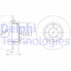 BG2752 DELPHI Гальмівний диск