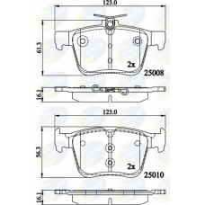 CBP02156 COMLINE Комплект гальмівних колодок дисковий гальм