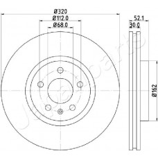DI-0919 JAPANPARTS Гальмівний диск