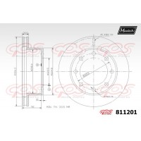 811201 MAXTECH Гальмівний диск