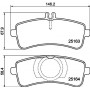 8DB 355 021-371 HELLA PAGID Комплект гальмівних колодок дисковий гальм
