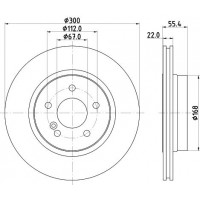 8DD 355 111-851 HELLA Гальмівний диск
