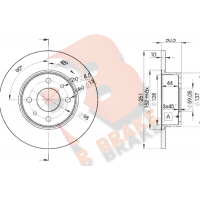 78RBD24070 R BRAKE Гальмівний диск