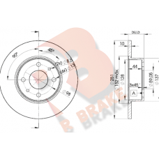 78RBD24070 R BRAKE Гальмівний диск