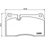 8DB 355 019-941 HELLA Комплект гальмівних колодок, дискове гальмо