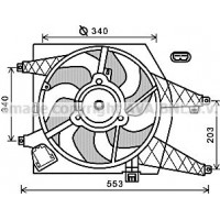 RT7548 AVA QUALITY COOLING Вентилятор охолодження двигуна