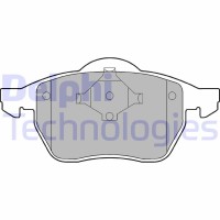 LP978 DELPHI Комплект гальмівних колодок дисковий гальм