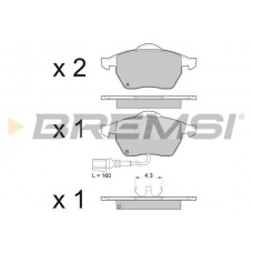 BP2984 BREMSI Комплект гальмівних колодок дисковий гальм