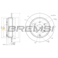 CD7860S BREMSI Гальмівний диск