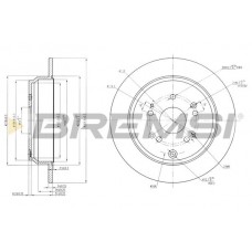 CD7860S BREMSI Гальмівний диск