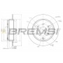 CD7860S BREMSI Гальмівний диск