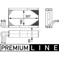 AE 68 000P MAHLE Випарник кондиціонера