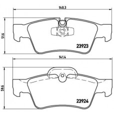 P 50 064 BREMBO Комплект гальмівних колодок дисковий гальм