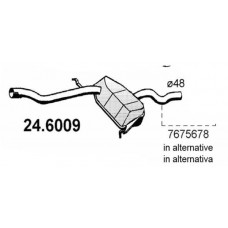 24.6009 ASSO Середній глушник вихлопних газів