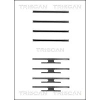 8105 241412 TRISCAN Комплектуючі колодки дискового гальма