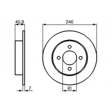 0 986 479 104 BOSCH Гальмівний диск