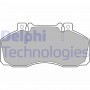 LP662 DELPHI Комплект гальмівних колодок дисковий гальм