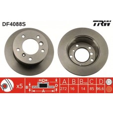 DF4088S TRW Гальмівний диск