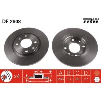 DF2808 TRW Гальмівний диск
