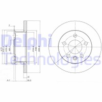 BG2716 DELPHI Гальмівний диск