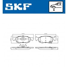VKBP 80138 A SKF Комплект гальмівних колодок дисковий гальм