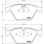8DB 355 009-271 HELLA PAGID Комплект гальмівних колодок дисковий гальм