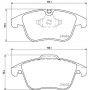 8DB 355 013-731 HELLA PAGID Комплект гальмівних колодок дисковий гальм