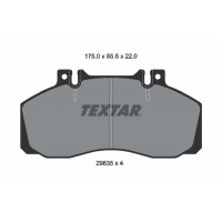 2983506 TEXTAR Комплект гальмівних колодок дисковий гальм