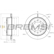 CD8505V BREMSI Гальмівний диск