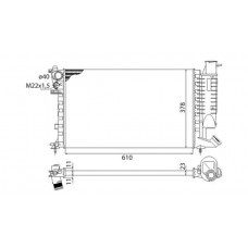 350213522003 MAGNETI MARELLI Радіатор охолодження двигуна