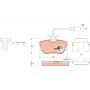 GDB1326 TRW Комплект гальмівних колодок дисковий гальм