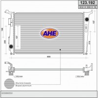 123.192 AHE Радіатор охолодження двигуна