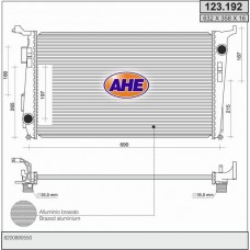 123.192 AHE Радіатор охолодження двигуна