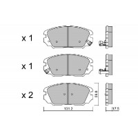 BPHY-1010 AISIN КомплеК т гальмівних колодок, дискове гальмо