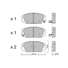 BPHY-1010 AISIN КомплеК т гальмівних колодок, дискове гальмо