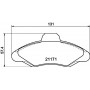 8DB 355 019-041 HELLA PAGID Комплект гальмівних колодок дисковий гальм