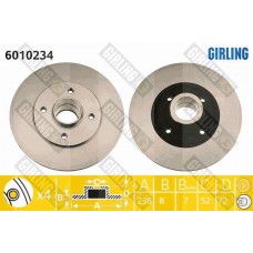 6010234 GIRLING Гальмівний диск