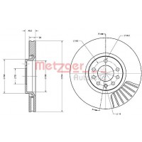 6110251 METZGER Гальмівний диск