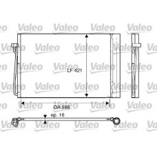 817850 VALEO Конденсатор кондиціонера