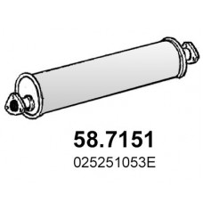 58.7151 ASSO Глушник вихлопних газів кінцевий