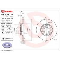 09.9078.11 BREMBO Гальмівний диск
