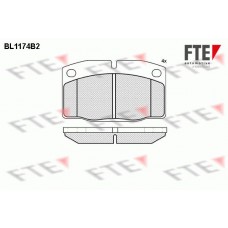 BL1174B2 FTE КомплеК т гальмівних колодок, дискове гальмо