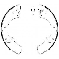 8DB 355 002-831 HELLA PAGID Комплект гальмівних колодок