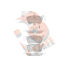 RB1816-203 R BRAKE Комплект гальмівних колодок дисковий гальм
