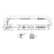 SE-6189 ZEKKERT Датчик частота обертання колеса