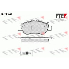 BL1937A3 FTE Комплект гальмівних колодок дисковий гальм