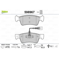 598967 VALEO Комплект гальмівних колодок дисковий гальм