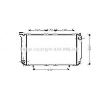 SU2010 AVA QUALITY COOLING Радіатор охолодження двигуна